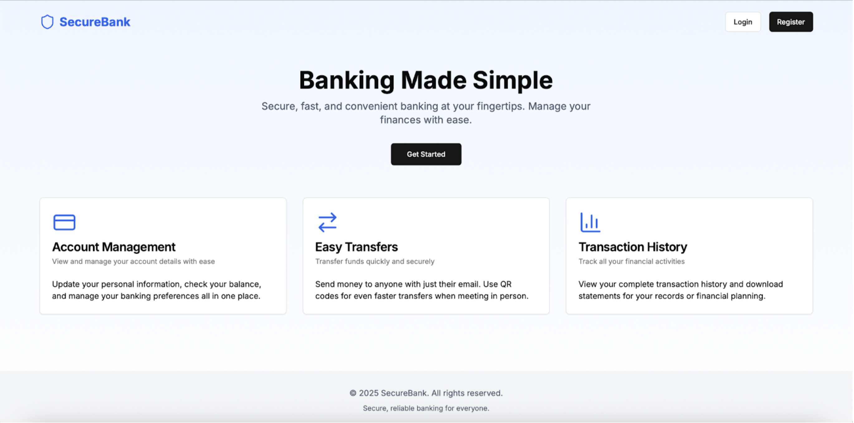 Online Bank Management System